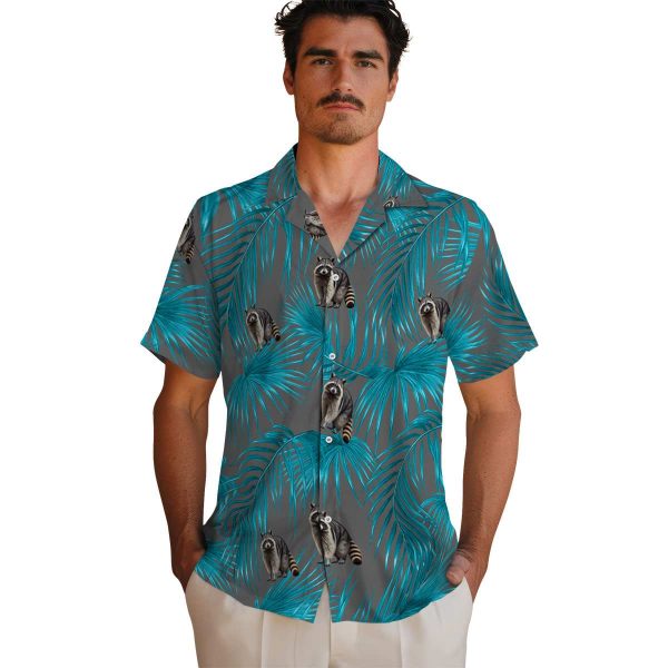 Raccoon Leafy Palms Hawaiian Shirt High quality