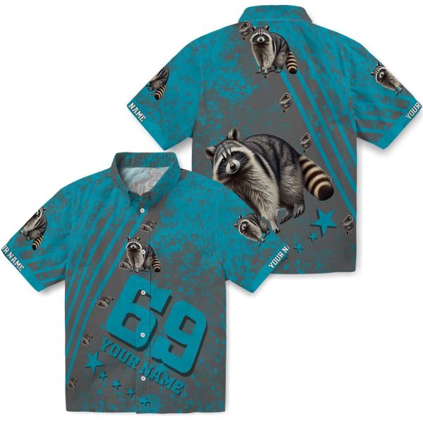 Raccoon Star Stripes Hawaiian Shirt Latest Model