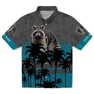 Raccoon Sunset Pattern Hawaiian Shirt Best selling