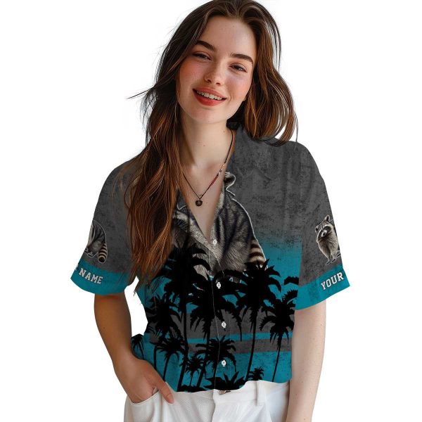 Raccoon Sunset Pattern Hawaiian Shirt Trendy