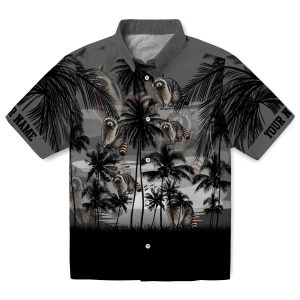 Raccoon Sunset Scene Hawaiian Shirt Best selling