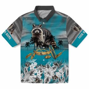 Raccoon Tropical Canoe Hawaiian Shirt Best selling