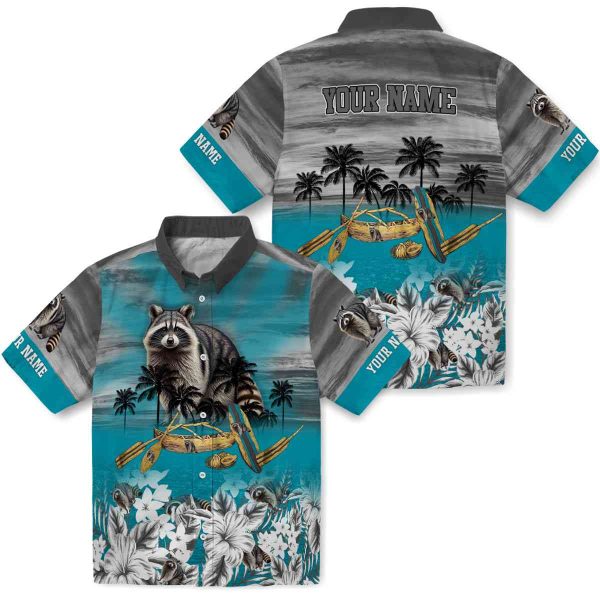 Raccoon Tropical Canoe Hawaiian Shirt Latest Model