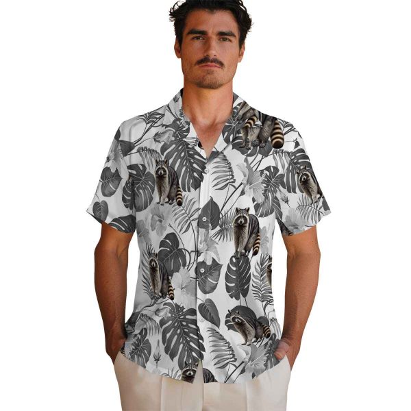 Raccoon Tropical Plants Hawaiian Shirt High quality