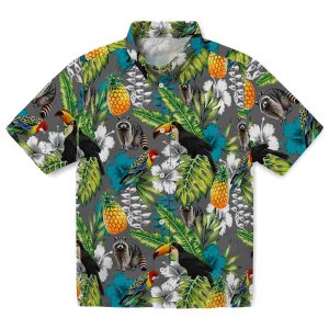 Raccoon Tropical Toucan Hawaiian Shirt Best selling