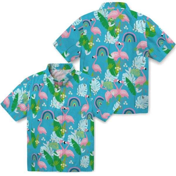 Rainbow Flamingo Foliage Hawaiian Shirt Latest Model