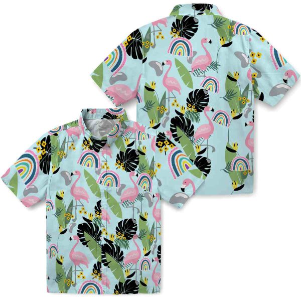 Rainbow Flamingo Leaves Hawaiian Shirt Latest Model