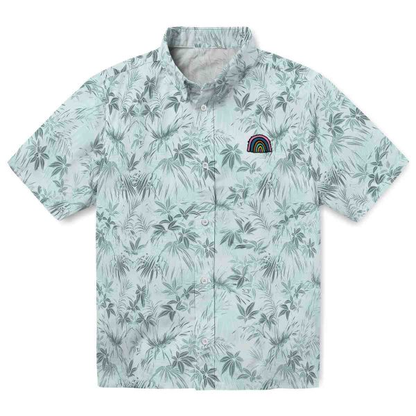 Rainbow Leafy Pattern Hawaiian Shirt Best selling