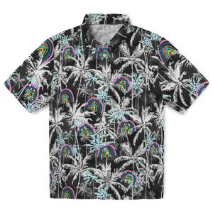 Rainbow Palm Pattern Hawaiian Shirt Best selling