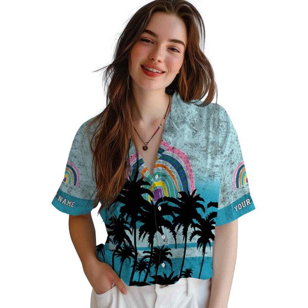 Rainbow Sunset Pattern Hawaiian Shirt Trendy