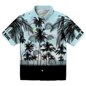 Rainbow Sunset Scene Hawaiian Shirt Best selling