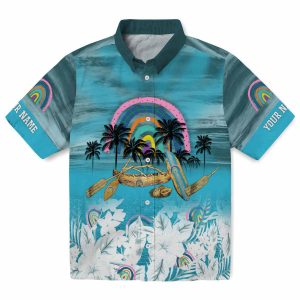 Rainbow Tropical Canoe Hawaiian Shirt Best selling