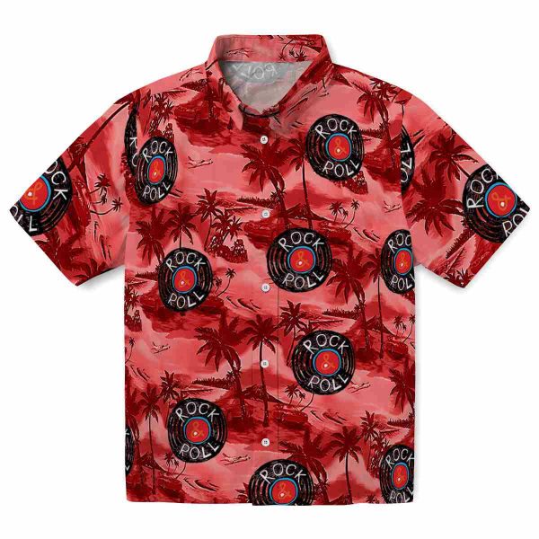 Rock And Roll Coastal Palms Hawaiian Shirt Best selling