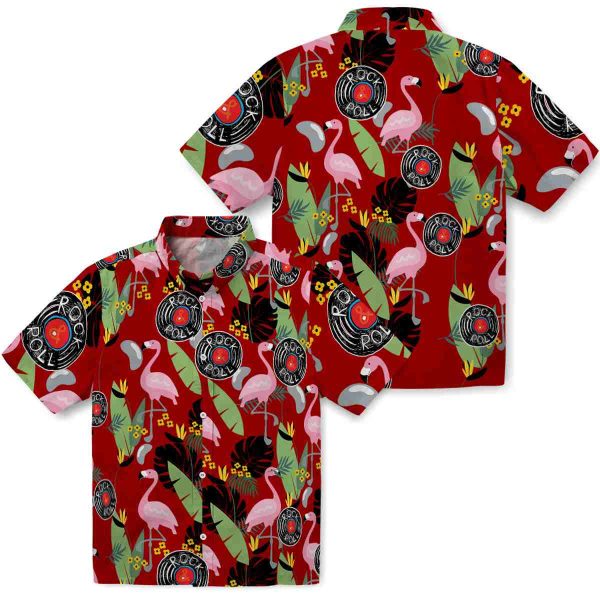 Rock And Roll Flamingo Leaves Hawaiian Shirt Latest Model