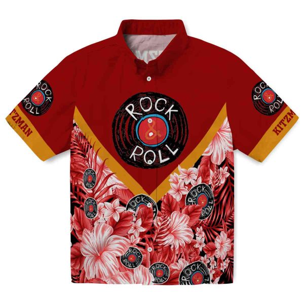 Rock And Roll Floral Chevron Hawaiian Shirt Best selling