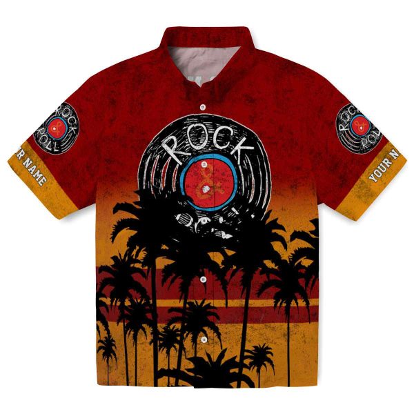 Rock And Roll Sunset Pattern Hawaiian Shirt Best selling