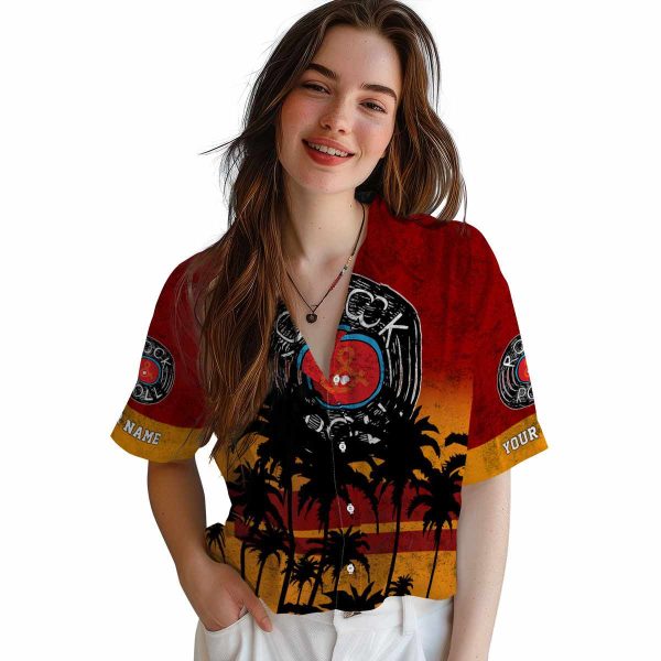 Rock And Roll Sunset Pattern Hawaiian Shirt Trendy