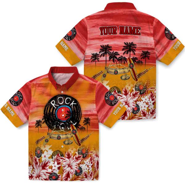 Rock And Roll Tropical Canoe Hawaiian Shirt Latest Model