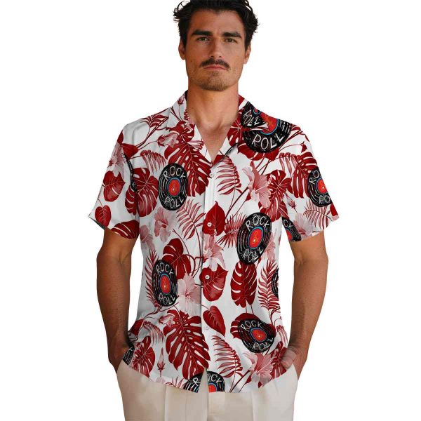 Rock And Roll Tropical Plants Hawaiian Shirt High quality