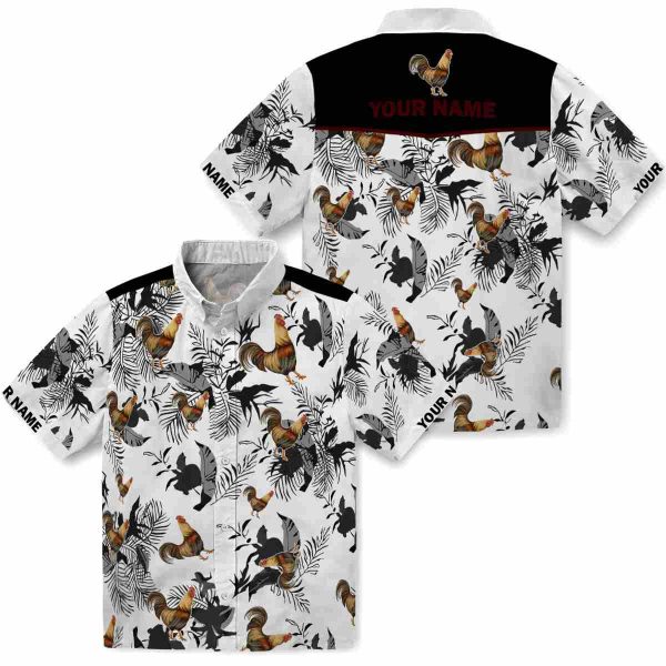 Rooster Botanical Theme Hawaiian Shirt Latest Model