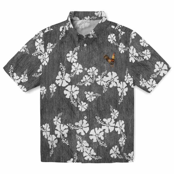 Rooster Hibiscus Clusters Hawaiian Shirt Best selling