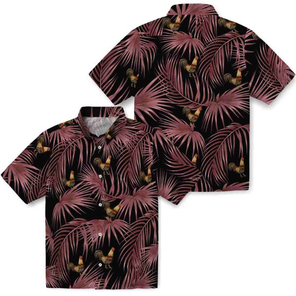 Rooster Leafy Palms Hawaiian Shirt Latest Model