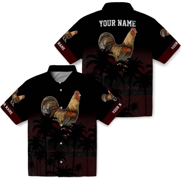 Rooster Sunset Pattern Hawaiian Shirt Latest Model