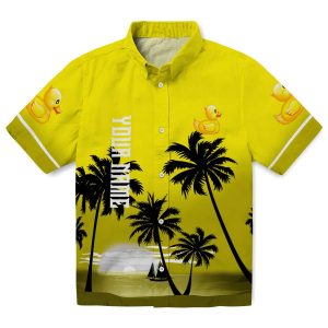 Rubber Duck Beach Sunset Hawaiian Shirt Best selling