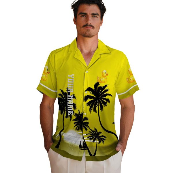 Rubber Duck Beach Sunset Hawaiian Shirt High quality