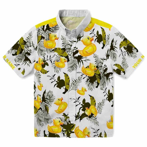 Rubber Duck Botanical Theme Hawaiian Shirt Best selling