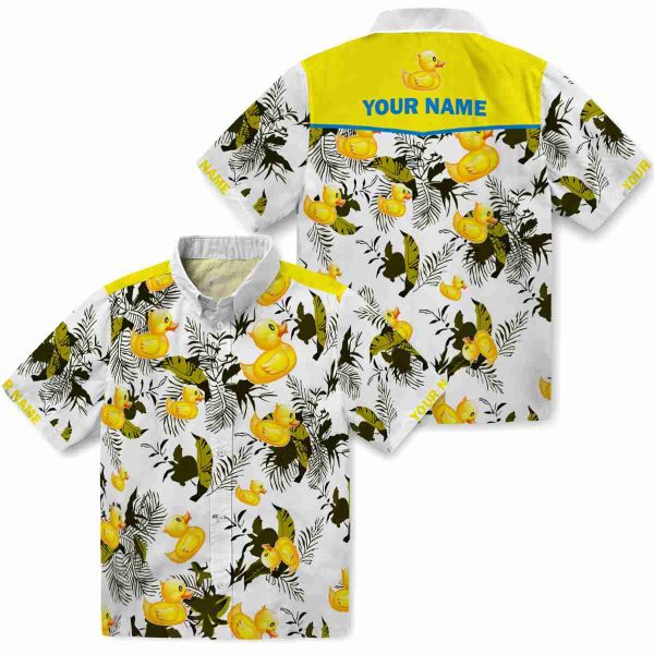 Rubber Duck Botanical Theme Hawaiian Shirt Latest Model