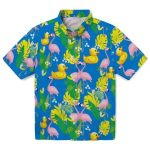 Rubber Duck Flamingo Foliage Hawaiian Shirt Best selling