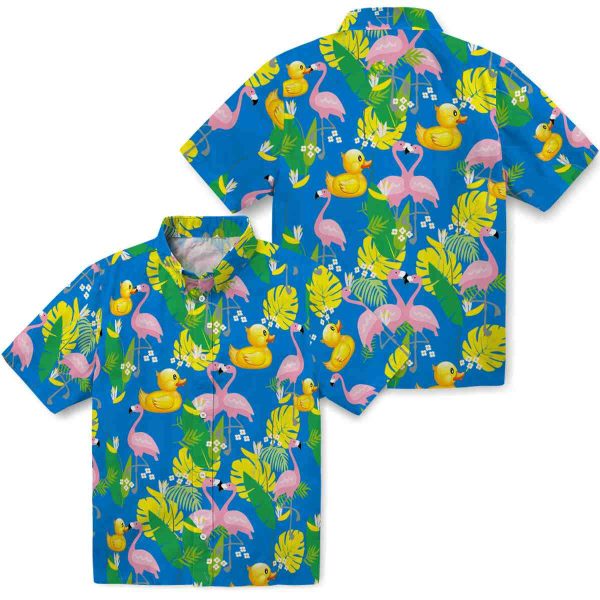 Rubber Duck Flamingo Foliage Hawaiian Shirt Latest Model