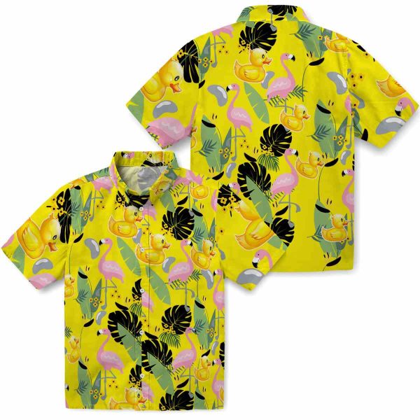 Rubber Duck Flamingo Leaves Hawaiian Shirt Latest Model