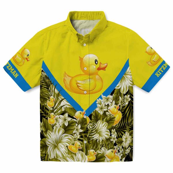 Rubber Duck Floral Chevron Hawaiian Shirt Best selling