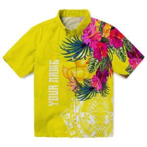 Rubber Duck Floral Polynesian Hawaiian Shirt Best selling