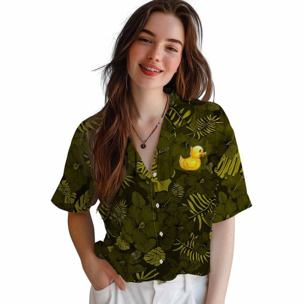 Rubber Duck Jungle Vibes Hawaiian Shirt Trendy