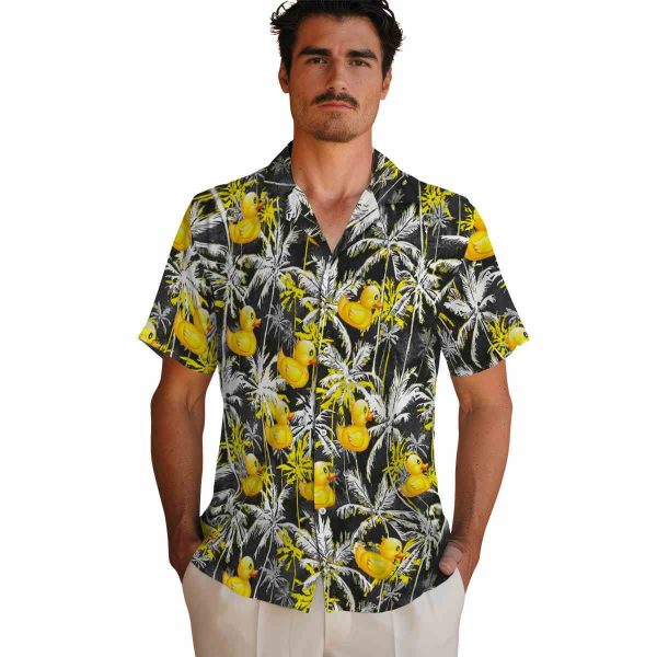 Rubber Duck Palm Pattern Hawaiian Shirt High quality