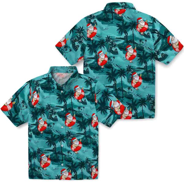 Santa Coastal Palms Hawaiian Shirt Latest Model