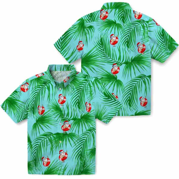 Santa Leafy Palms Hawaiian Shirt Latest Model