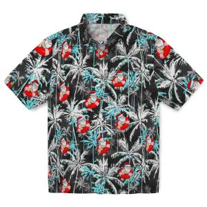 Santa Palm Pattern Hawaiian Shirt Best selling