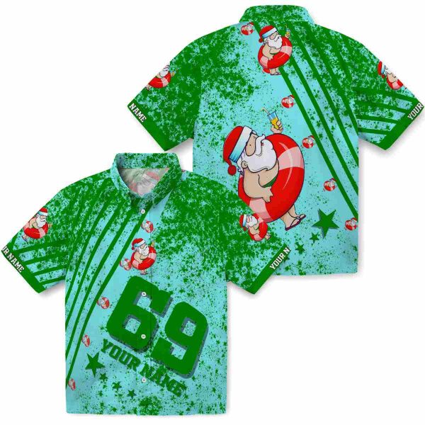 Santa Star Stripes Hawaiian Shirt Latest Model