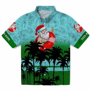 Santa Sunset Pattern Hawaiian Shirt Best selling