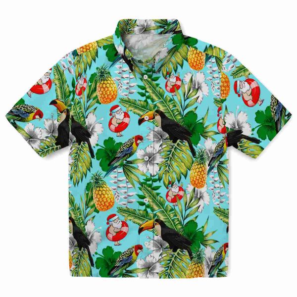 Santa Tropical Toucan Hawaiian Shirt Best selling