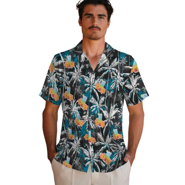 Scotch And Soda Palm Pattern Hawaiian Shirt High quality