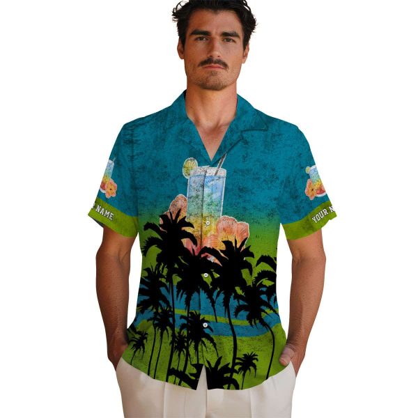 Scotch And Soda Sunset Pattern Hawaiian Shirt High quality