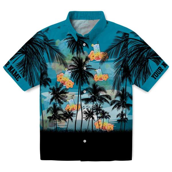 Scotch And Soda Sunset Scene Hawaiian Shirt Best selling