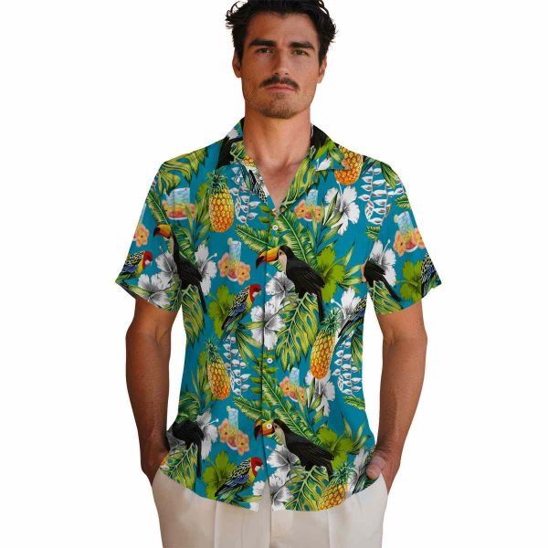 Scotch And Soda Tropical Toucan Hawaiian Shirt High quality