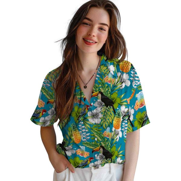 Scotch And Soda Tropical Toucan Hawaiian Shirt Trendy