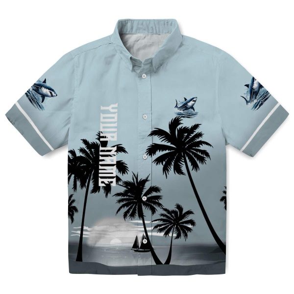 Shark Beach Sunset Hawaiian Shirt Best selling